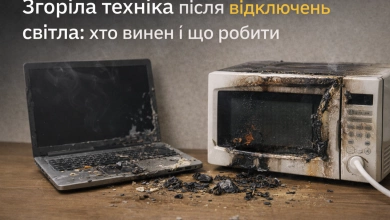 Згоріла техніка після відключень світла: хто винен і що робити